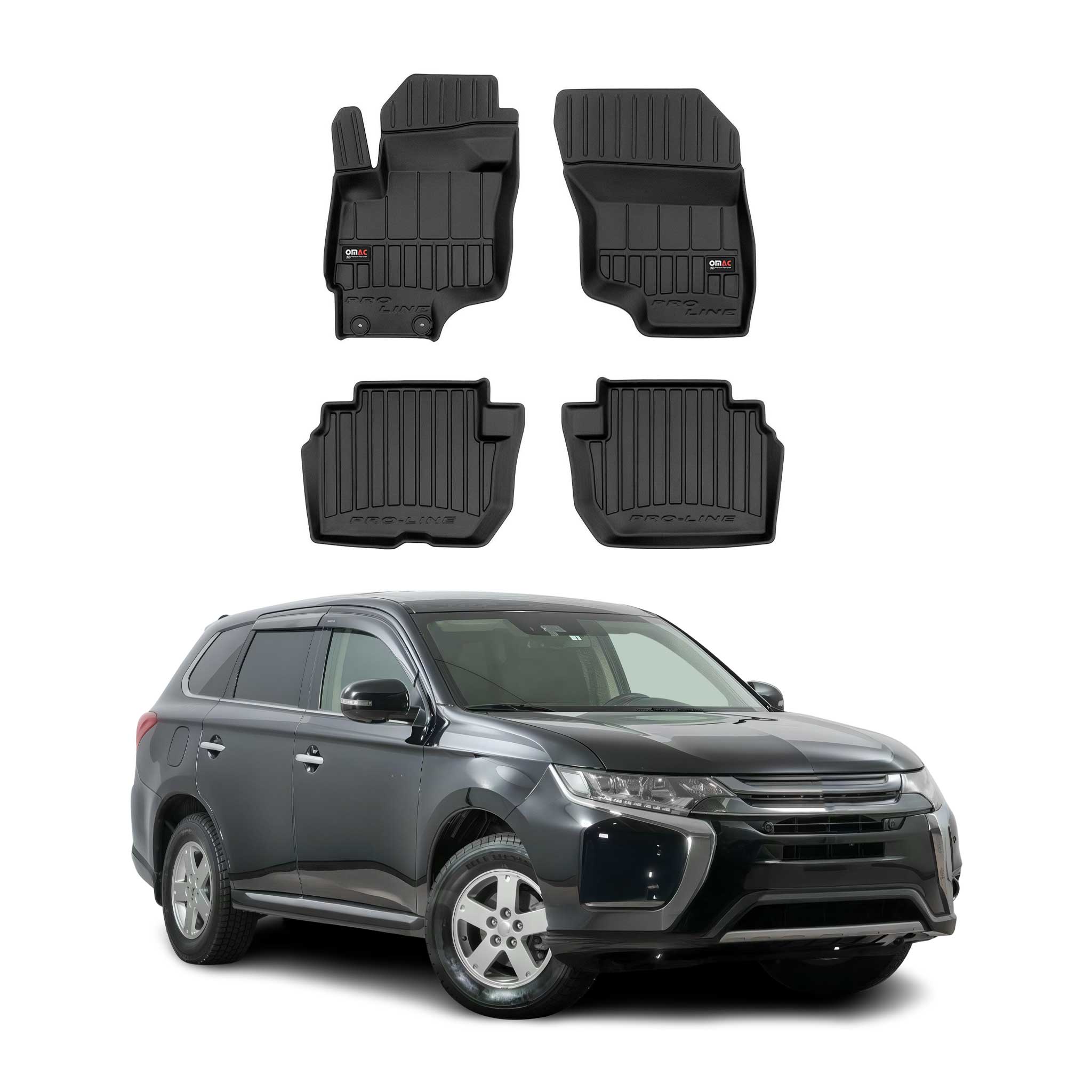 Tapis de Sol pour Mitsubishi Outlander 2013-2021 TPE Noir