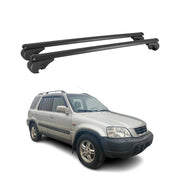 Barres de toit Transversales pour Honda CR-V 1995-2002 Aluminium Noir