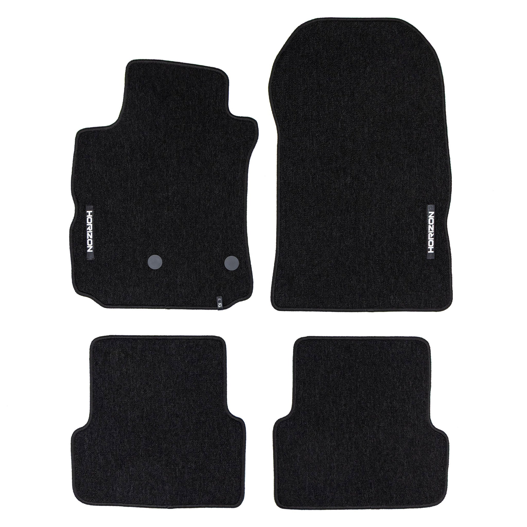 Tapis de Sol de Voiture pour Renault Grand Modus 2004-2012 Velours Noir 4Pcs