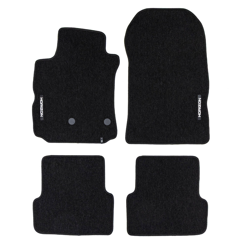 Tapis de Sol de Voiture pour Renault Grand Modus 2004-2012 Velours Noir 4Pcs