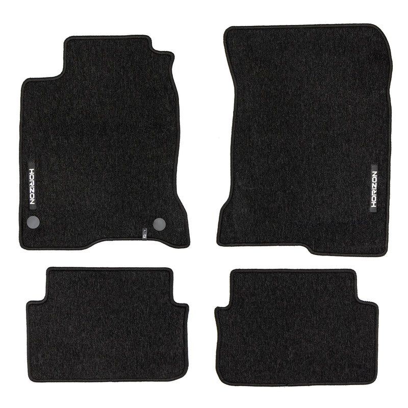 Tapis de Sol de Voiture pour Renault Laguna III 2007-2015 Velours Noir 4Pcs