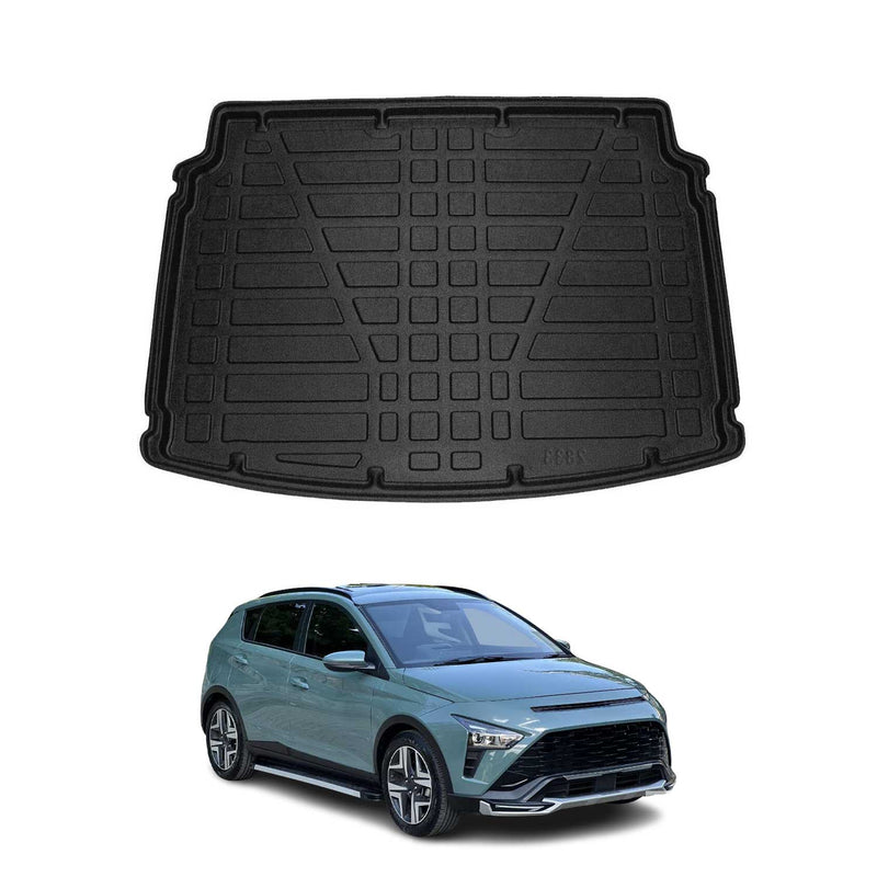 Tapis de Coffre pour Hyundai Bayon BC3 2021-2025 en TPE Noir
