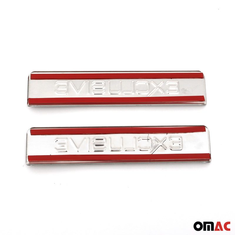 Seuils de porte pour VW Peugeot 508 4-5 Portes 2010-2018 inox Chromé