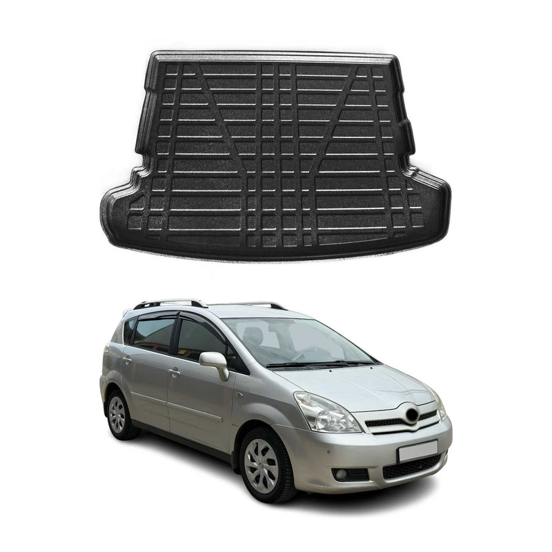 Tapis de Coffre pour Toyota Verso 2004-2009 en TPE Noir