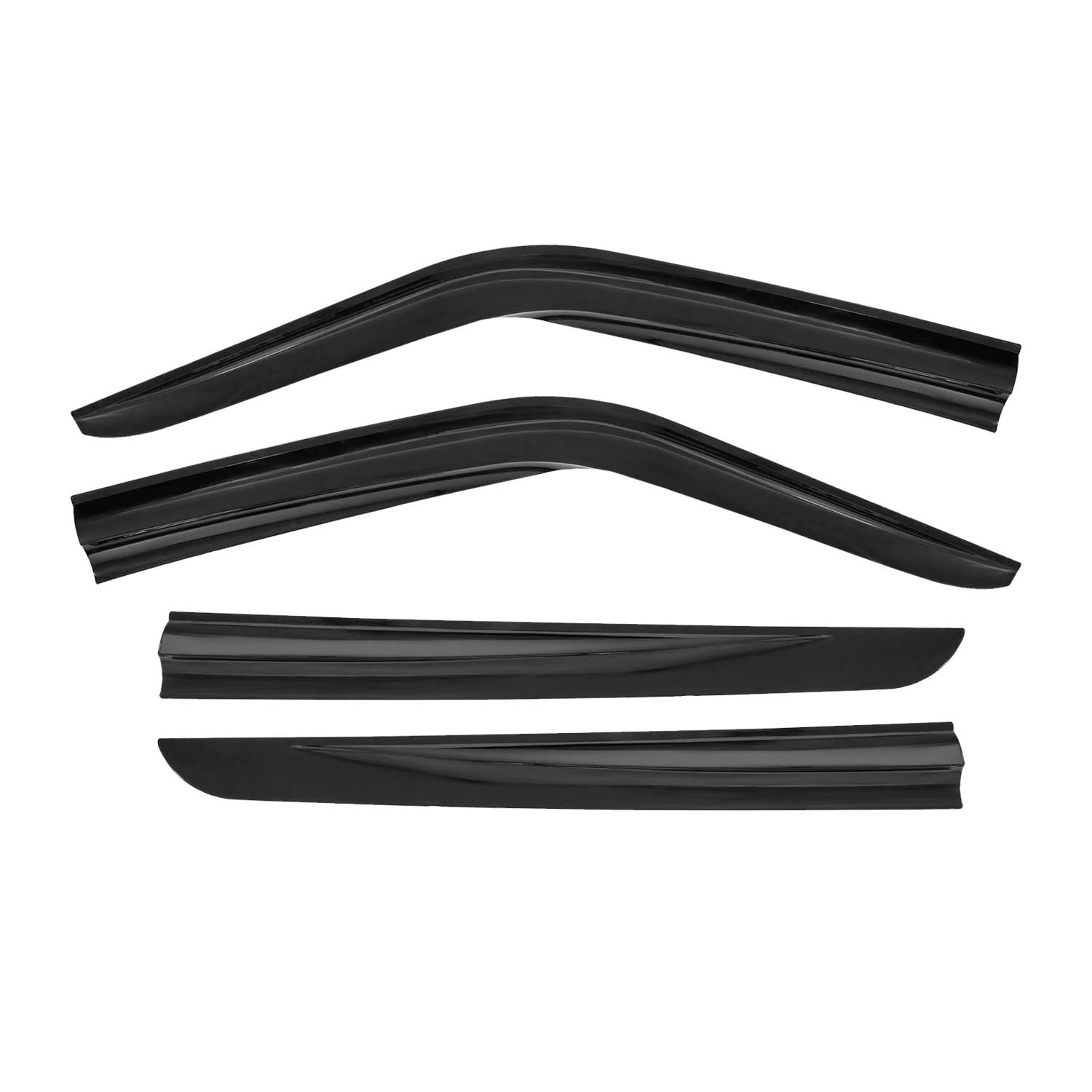 Déflecteurs De Vent Pluie D'air pour Fiat Doblo 2010-2021 Acrylique 4 Pcs