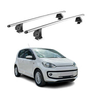 Barres de toit transversales Alu pour VW Up! 2011-2023 5Portes TÜV 75 kg Gris 2x