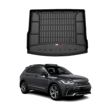 Tapis de Coffre pour VW Tiguan 2016-2024 TPE Noir