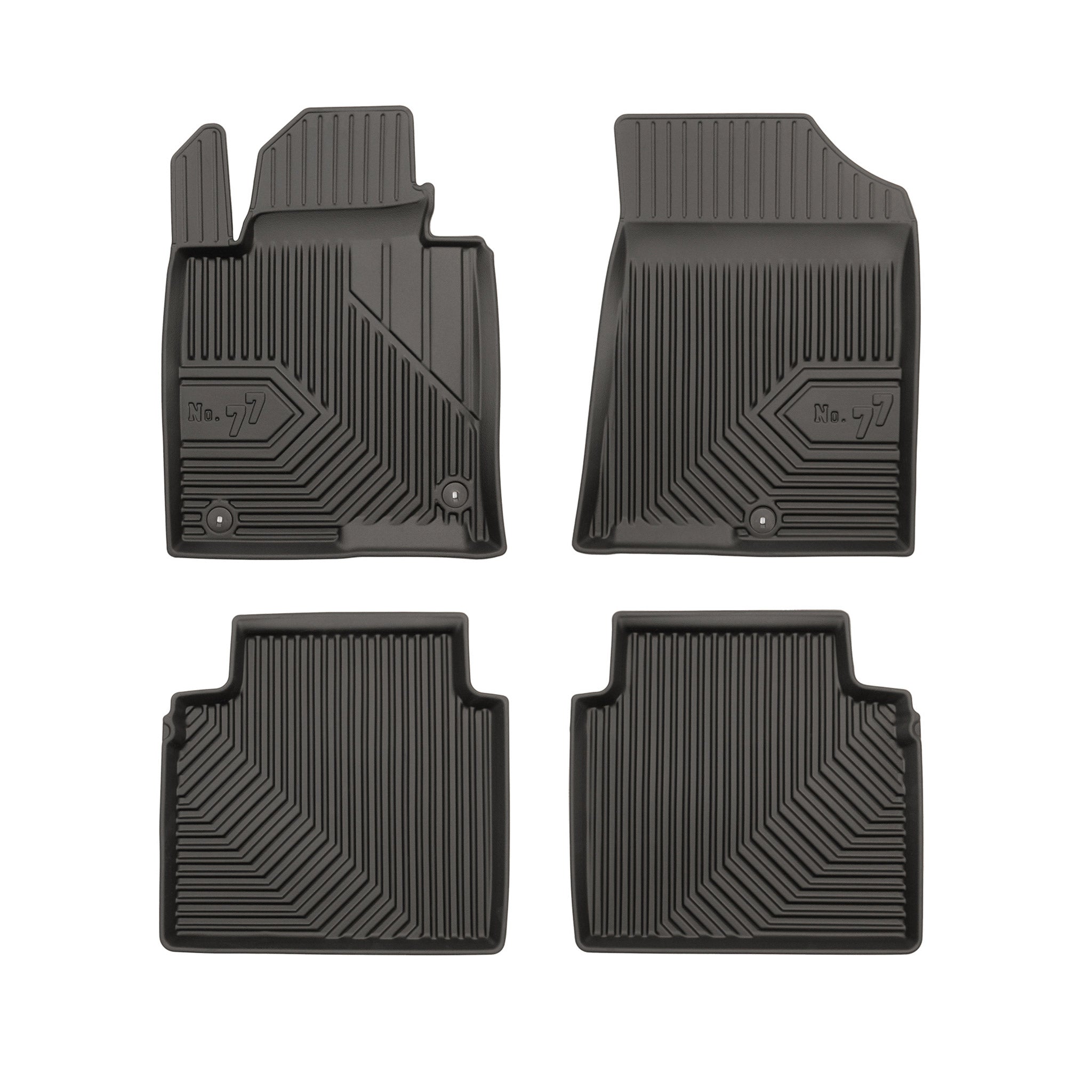 Tapis de Sol de Voiture pour Kia Optima IV 2015-2020 TPE Antidérapant Noir 4Pcs