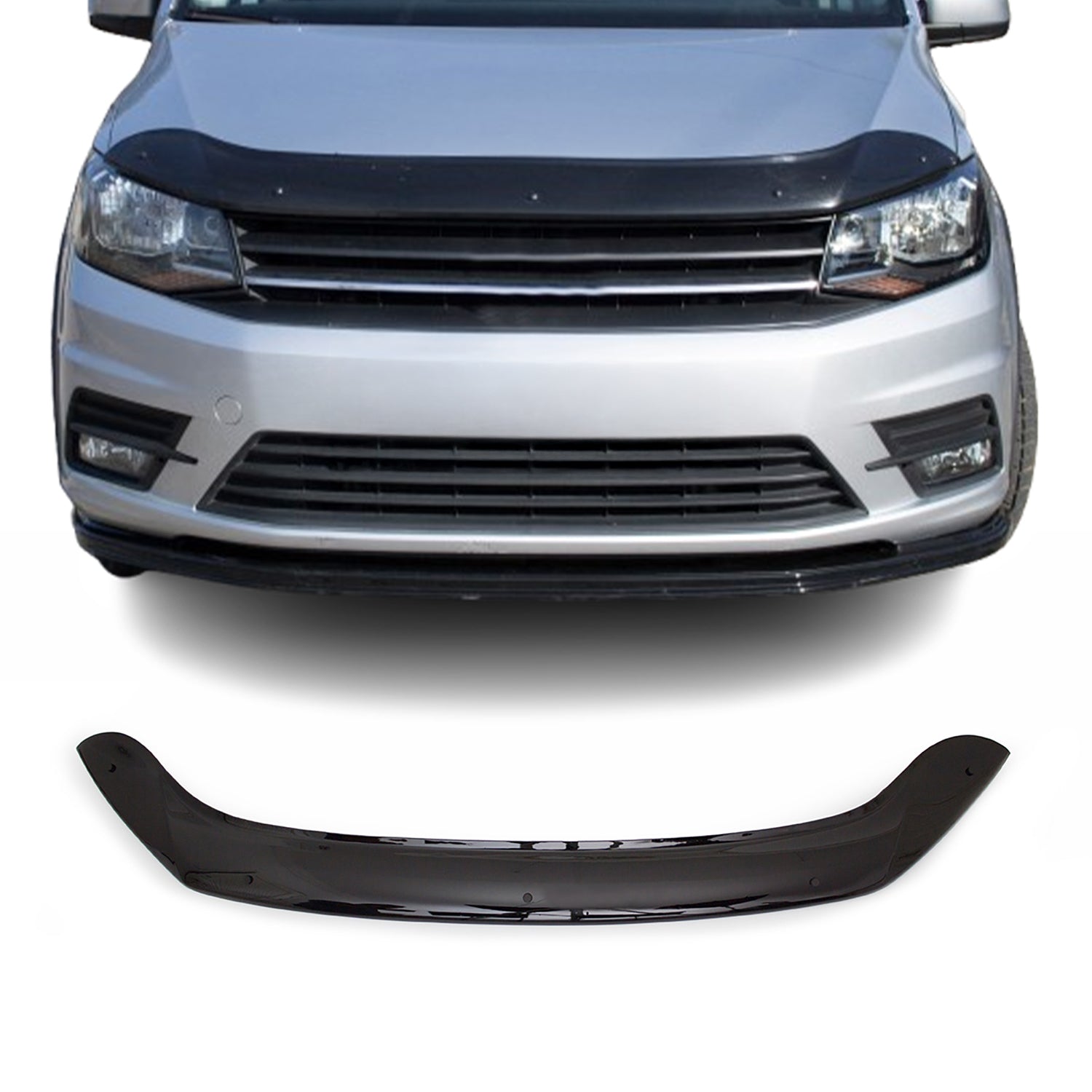 Deflecteurs d'air capot de voiture pour VW Caddy 2015-2020 Acrylique Noir