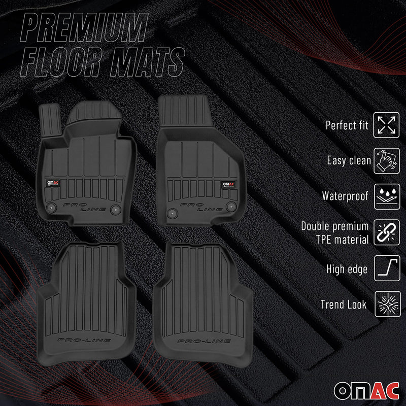Tapis de Sol pour Skoda SuperB 2008-2015 TPE Noir