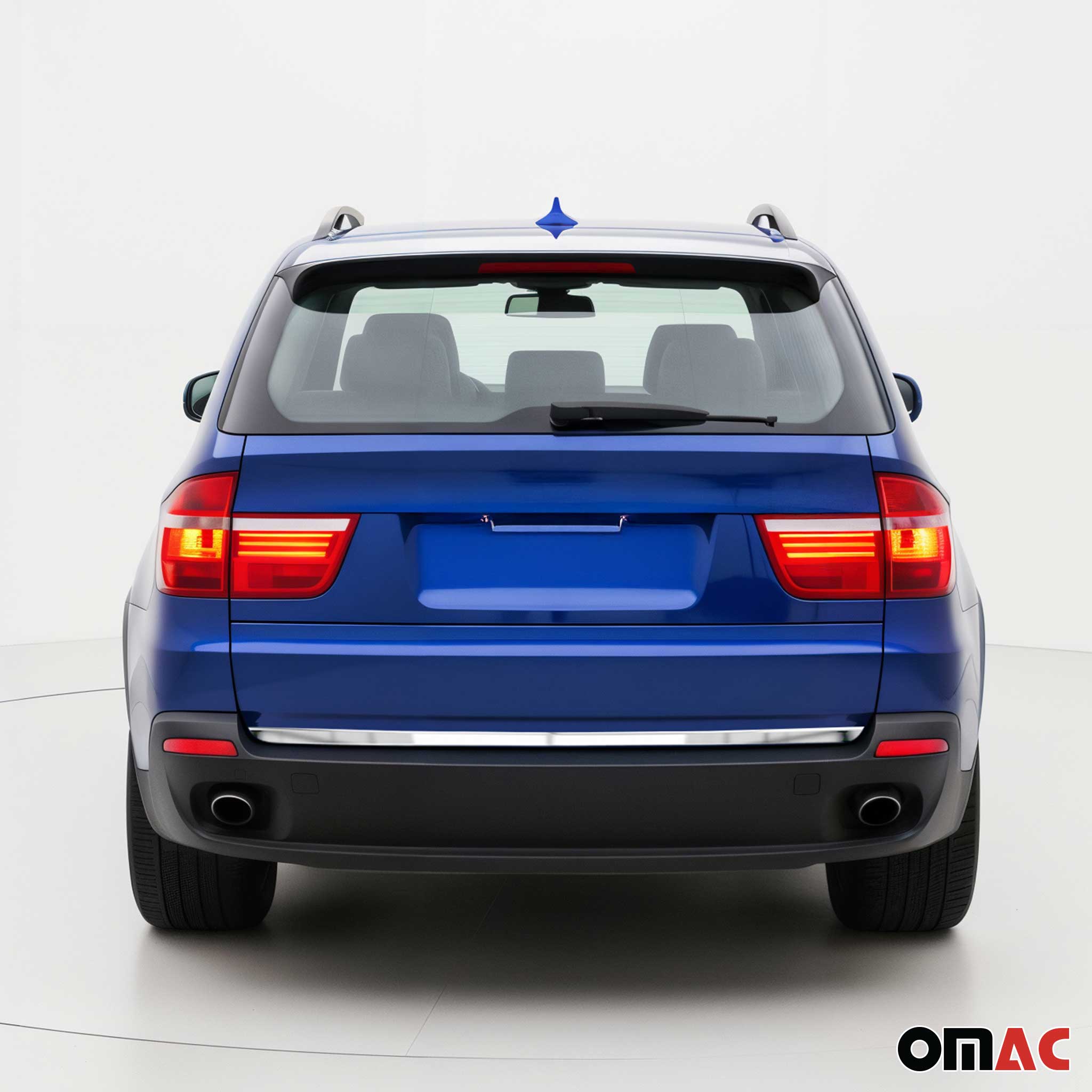 Garniture de hayon coffre pour BMW X5 E70 2006-2013 en acier inox Chromé