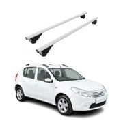 Barres de toit Transversales pour Dacia Sandero Stepway I 2009-2012 Acier Gris