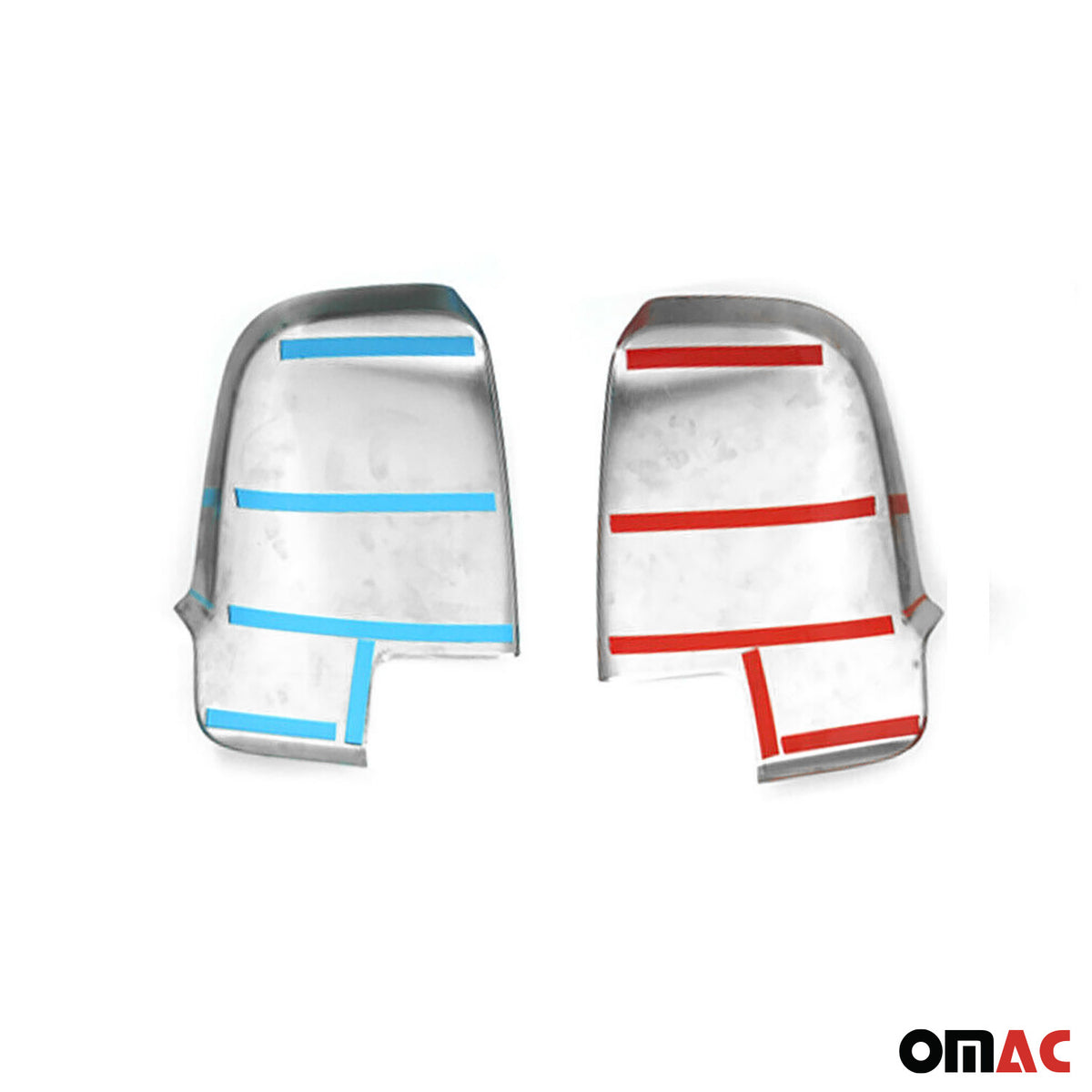 Coques de Rétroviseurs pour Mercedes Sprinter 907-910 2018-2026 en Acier Argenté