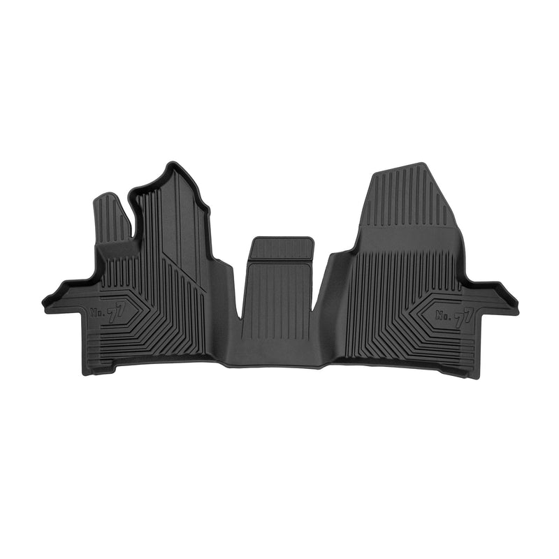 Tapis de sol pour Ford Transit Custom I 2017-23 FL 2places automatique TPE Noir