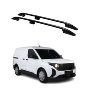 Barres de toit longitudinales pour Ford Tourneo Courier 2023-2026 Alu Noir 2 Pcs