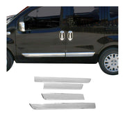 Garniture Baguette de porte latérale pour Fiat Fiorino 2007-2021 acier inox 4Pcs