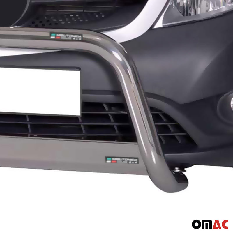 Pare-buffle Avant pour Mercedes Citan 2012-2020 63 mm en Acier Gris