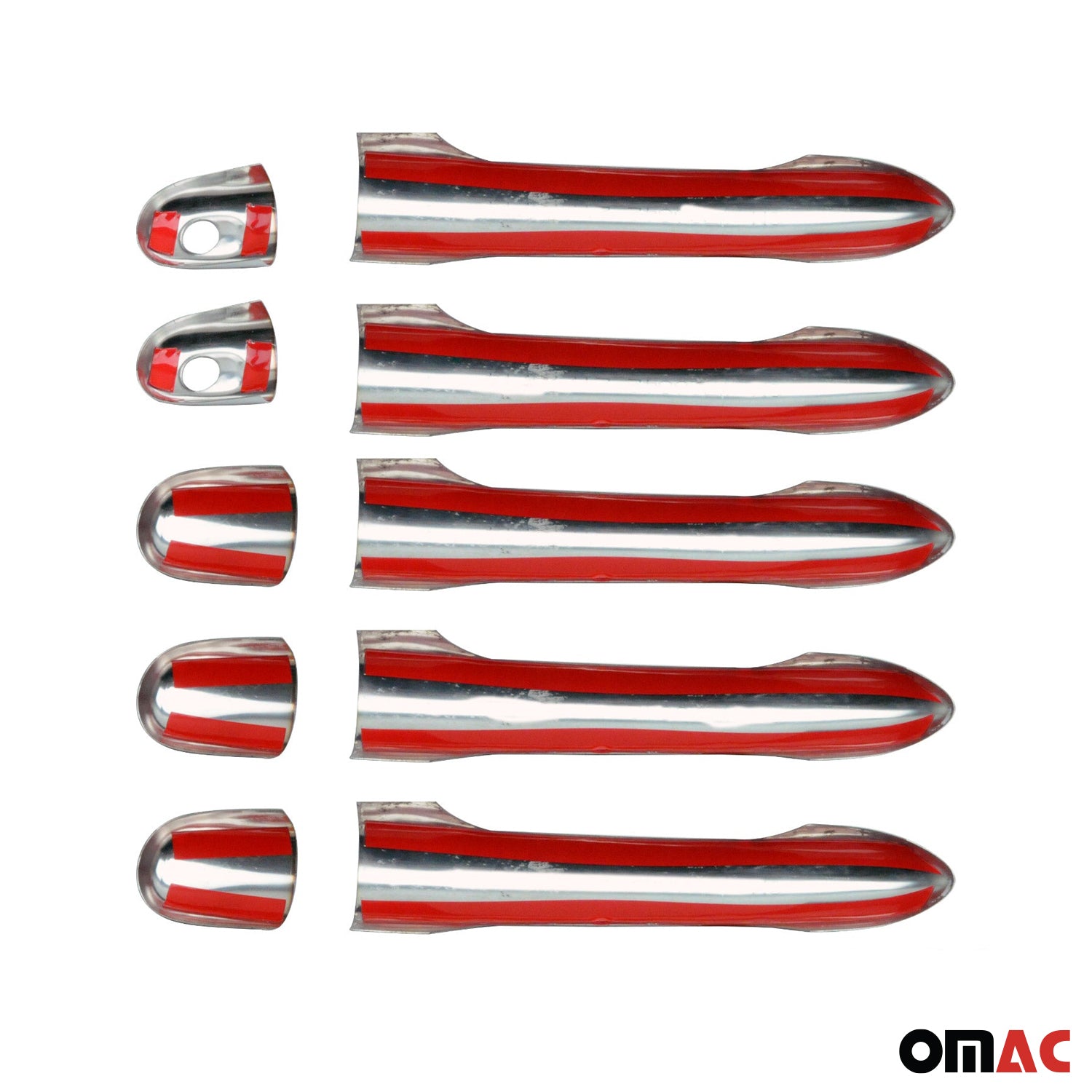 Couverture poignée de porte pour Renault Kangoo 2007-2021 5 Portes Acier 10Pcs