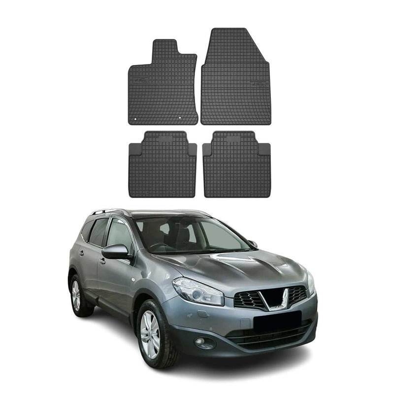 OMAC Tapis de sol pour Nissan Qashqai +2 NJ10 2008-2014 Noir en caoutchouc