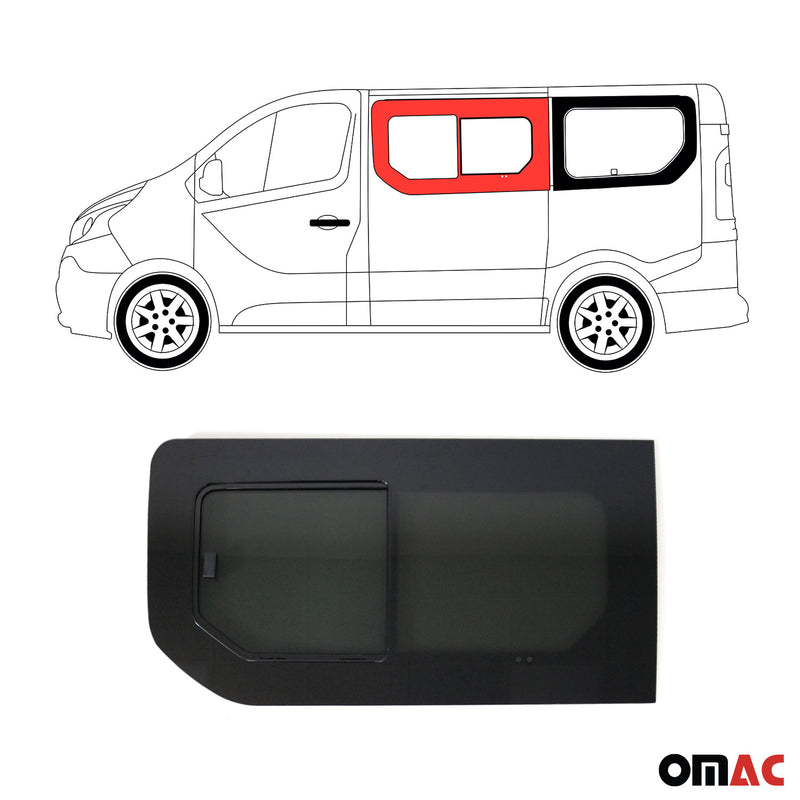 Vitre de Porte pour Renault Trafic 2014-2023 L1 L2 Avant Gauche Coulissante