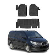 OMAC Tapis de sol en caoutchouc pour Mercedes Vito W447 2014-2025 Noir Premium