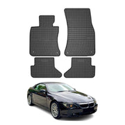 OMAC Tapis de sol pour BMW Série 6 E64 Cabriolet 2004-2010 Noir en caoutchouc