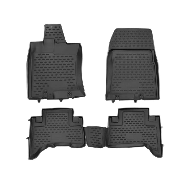 Tapis de sol pour Toyota FJ Cruiser 2007-2014 en caoutchouc TPE 3D Noir 4Pcs