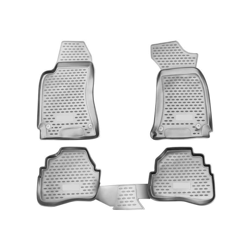 Tapis de sol pour VW Passat B5 1996-2005 en caoutchouc TPE 3D Gris 4Pcs