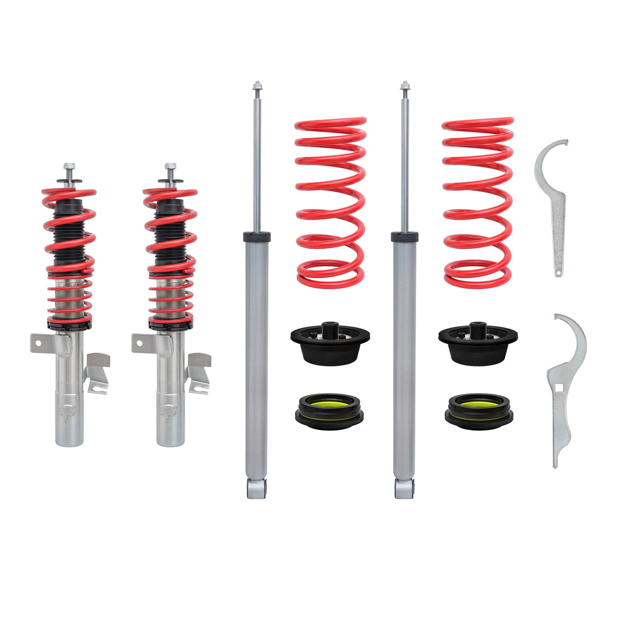 JOM Redline Combinés Filetés pour Ford Focus 2 1.6 / Ti 1.6TDCi / 1.8TDCi