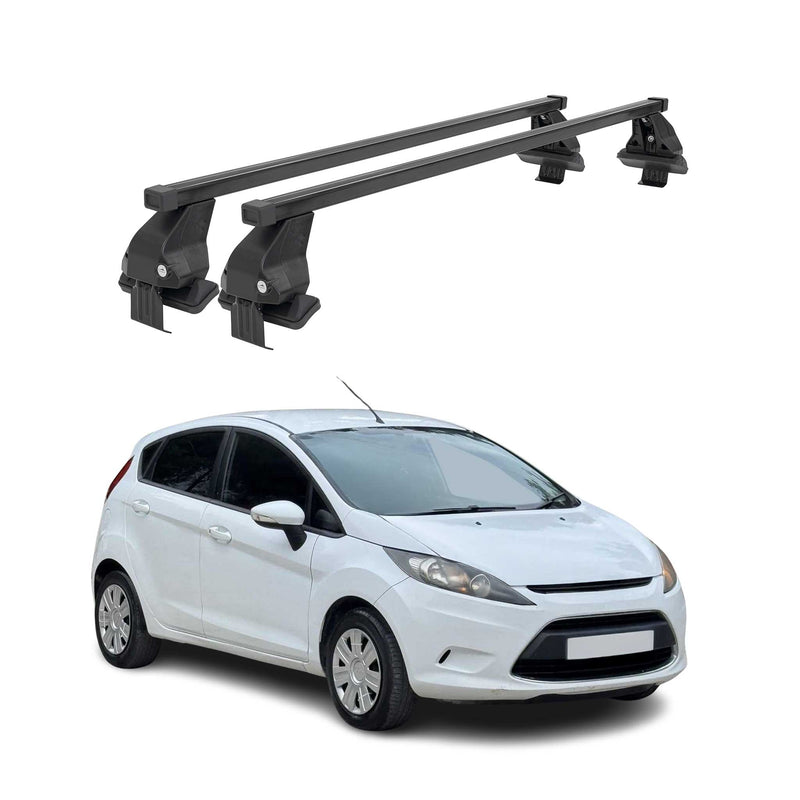 Barres Transversales Menabo pour Ford Fiesta VI 2008-2013 Noir