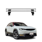 Menabo Barres de toit Transversales pour Mazda MX-30 2021-2026 Gris ABE 2x