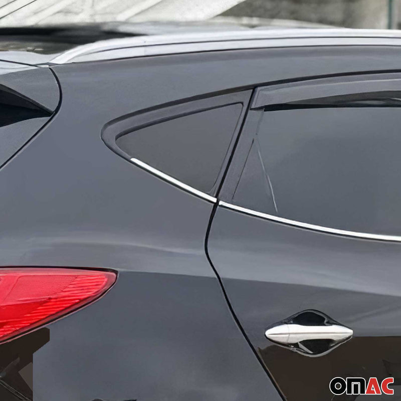 Baguettes pour contour Latérales pour Hyundai iX35 2010-2015 inox chrome