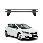 Menabo Barres de toit Transversales pour Kia Cee'D 2012-2018 Alu Gris ABE 2x