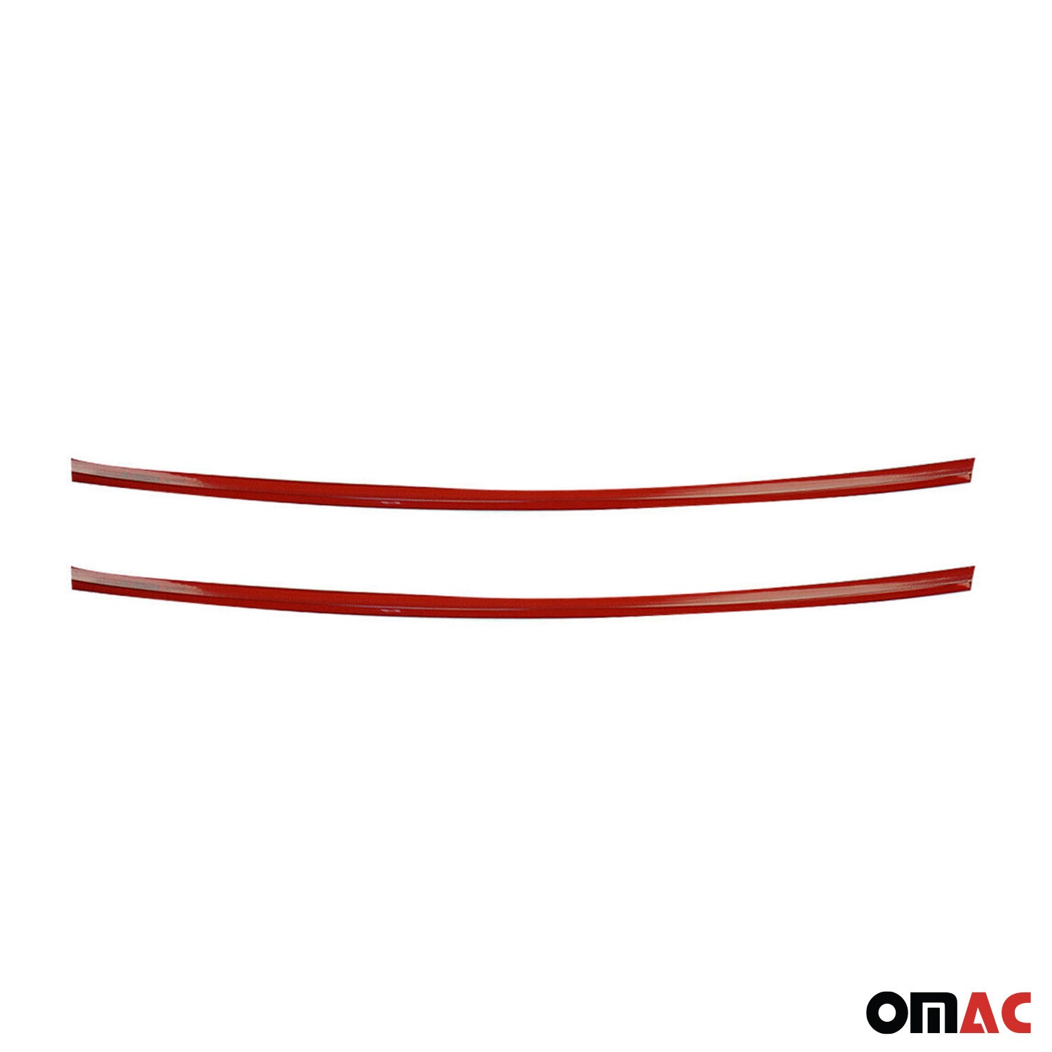 Moulure Grille de Calandre pour VW T6 Transporter 2015-2019 rouge Acier 2Pcs