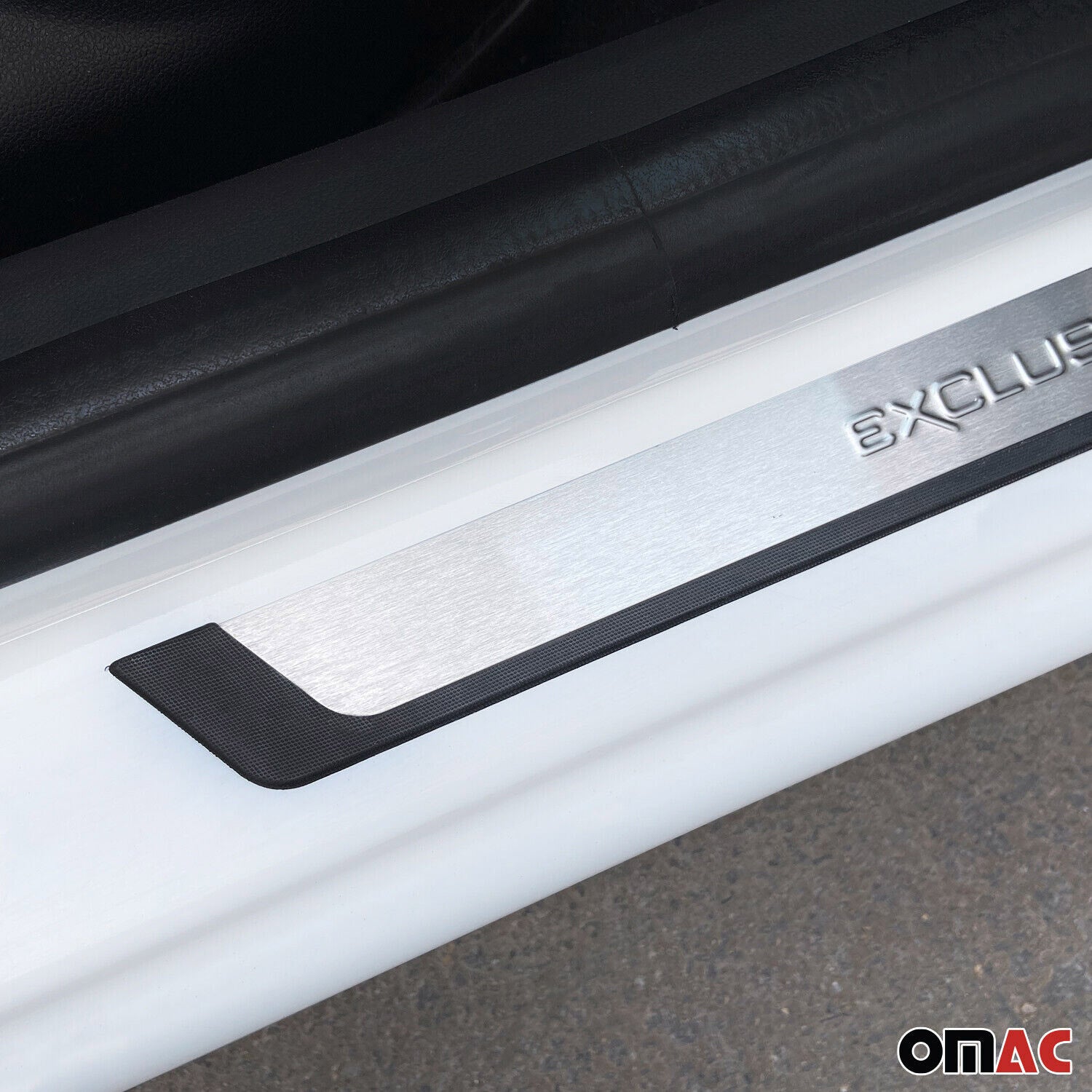 Couverture de seuil de porte pour Opel Mokka/Mokka-e 2021-2026 inox chromé 4 Pcs