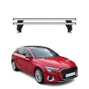 Menabo Barres de toit Transversales pour Audi A3 8Y Sportback 2020-2025 Gris 2x
