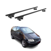 Barres de toit transversales ABE pour VW Sharan 7M 7N 1995-2020 5 P Alu Noir 2x