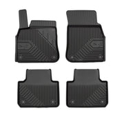 Tapis de Sol de Voiture pour VW Touareg III 2018-2026 TPE Imperméable Noir 4Pcs