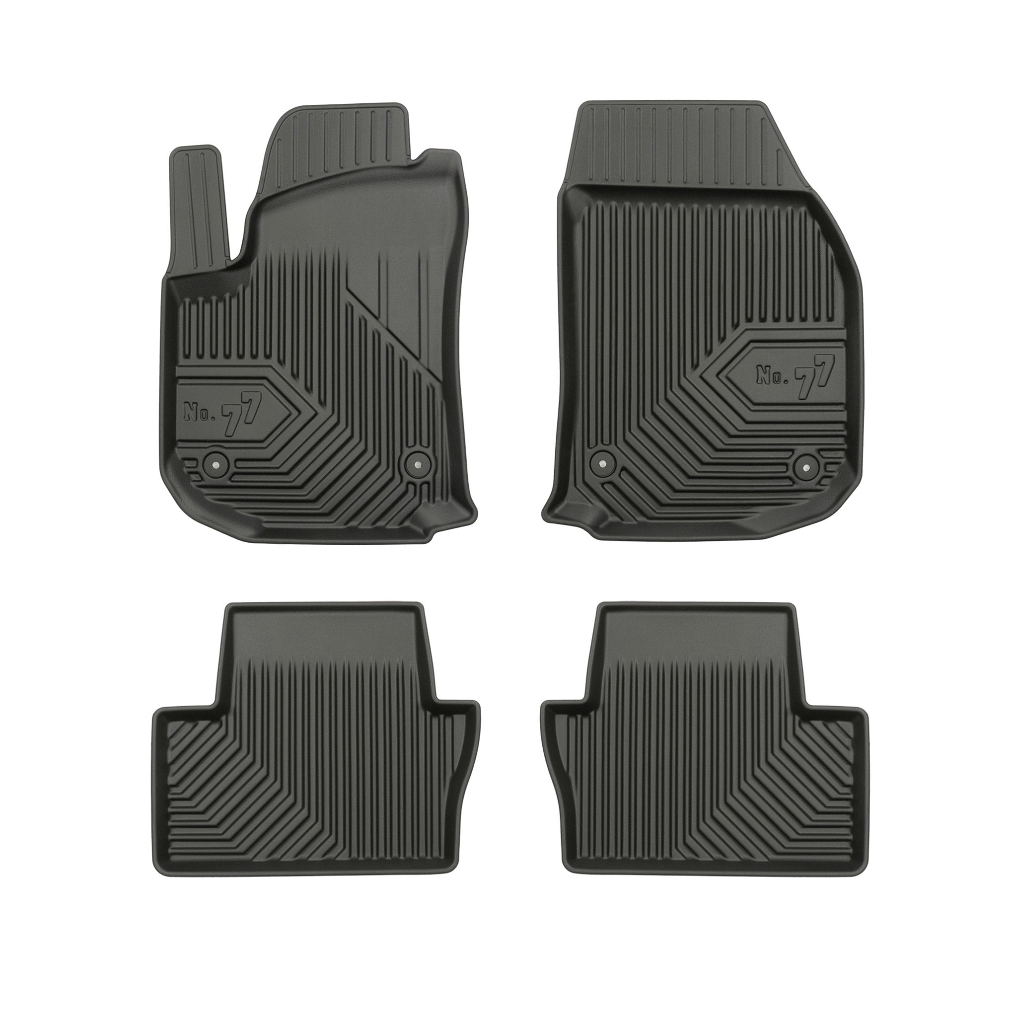 Tapis de Sol de Voiture pour Opel Zafira B 2005-2014 TPE Antidérapant Noir 4Pcs