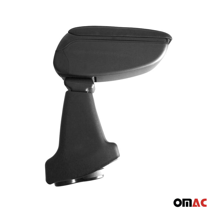 Accoudoir pour Fiat 500 500C 2007-2015 Vinyl Abs Noir Coulissant