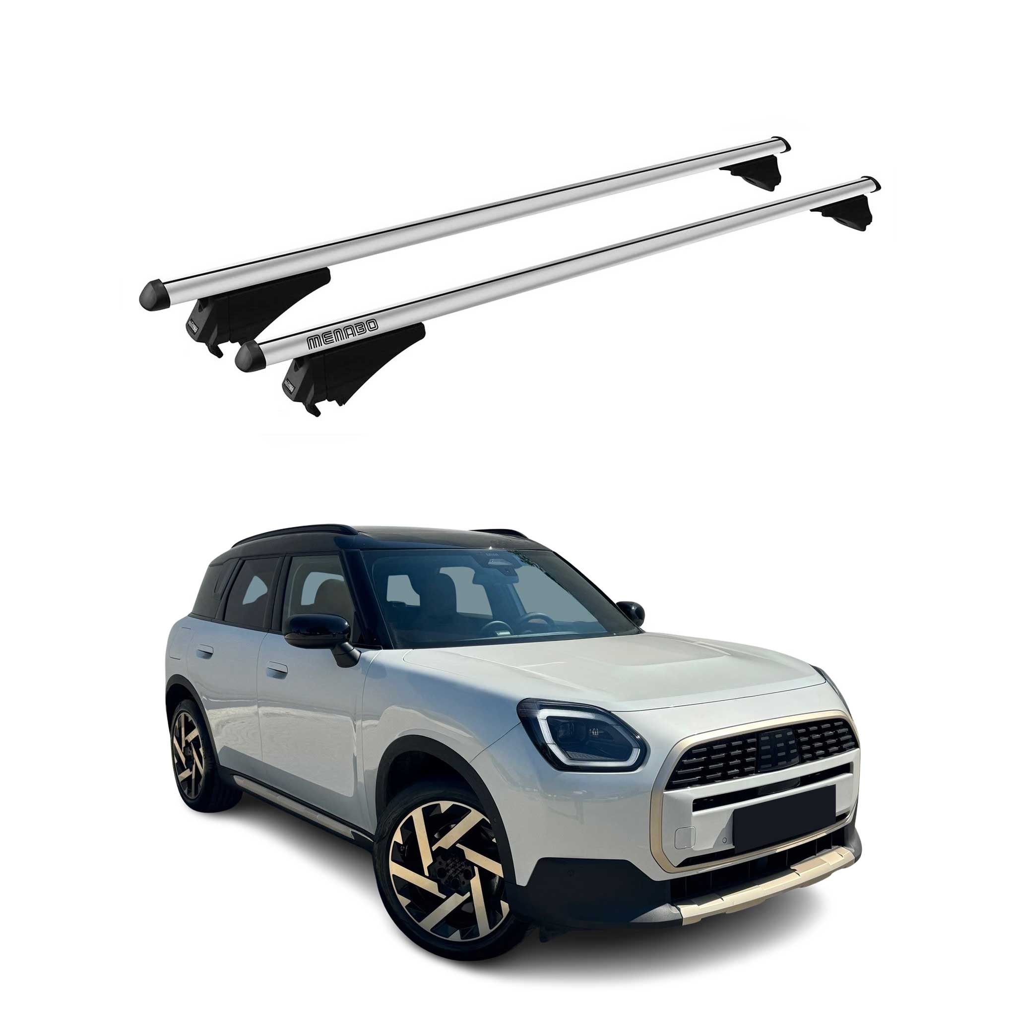 2023-2024 Mini Countryman (U25) Tiger Barres de toit transversales Gris
