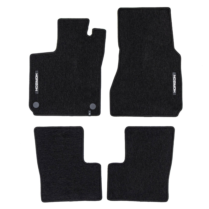 Tapis de Sol de Voiture pour Renault Twingo E-Tech 2020-2024 Velours Noir 4Pcs
