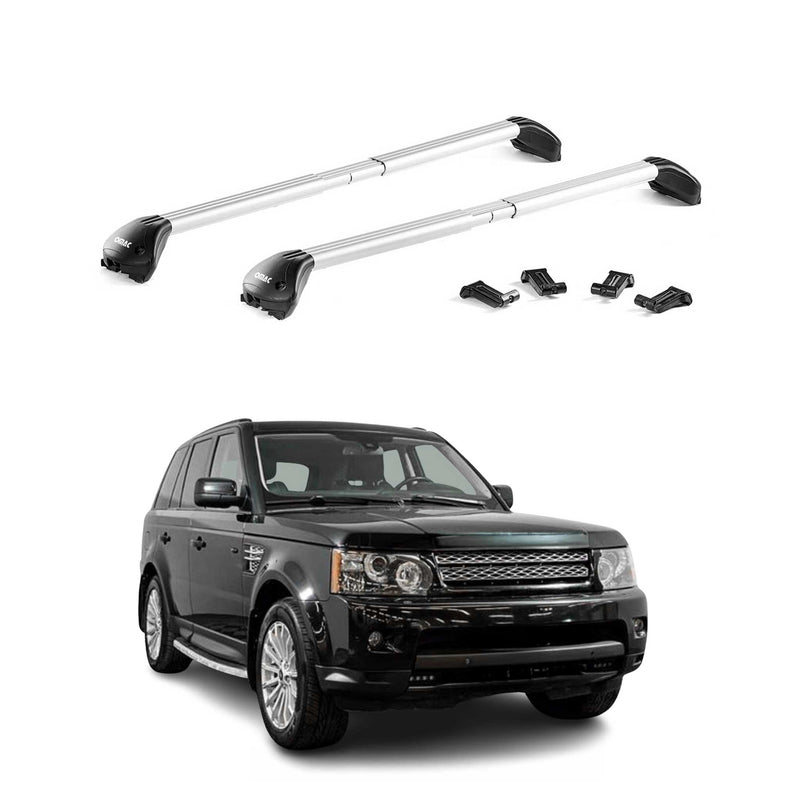 Barres de toit transversales pour Land Rover Discovery Sport 2015-2025 Gris ABE