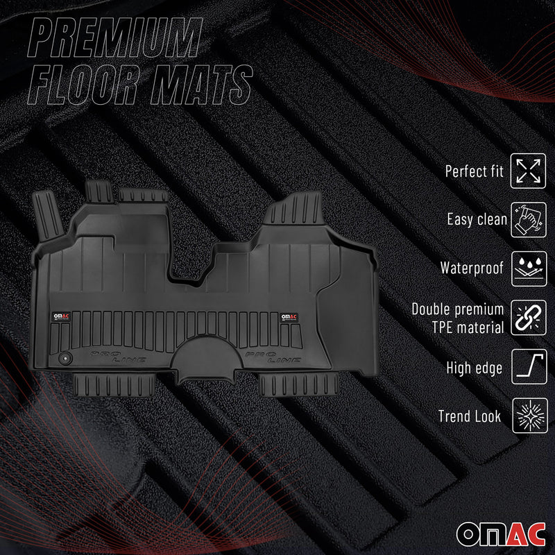 Tapis de Sol pour Fiat Scudo 3 2006-2016 OMAC Premium TPE Noir