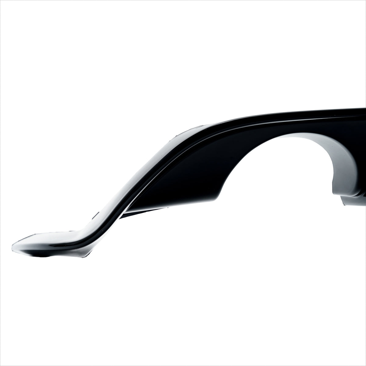 JOM Insert de Pare-choc Arrière pour VW Golf 7 Facelift 2017-2019 Noir Brillant 1-Rohr li/re