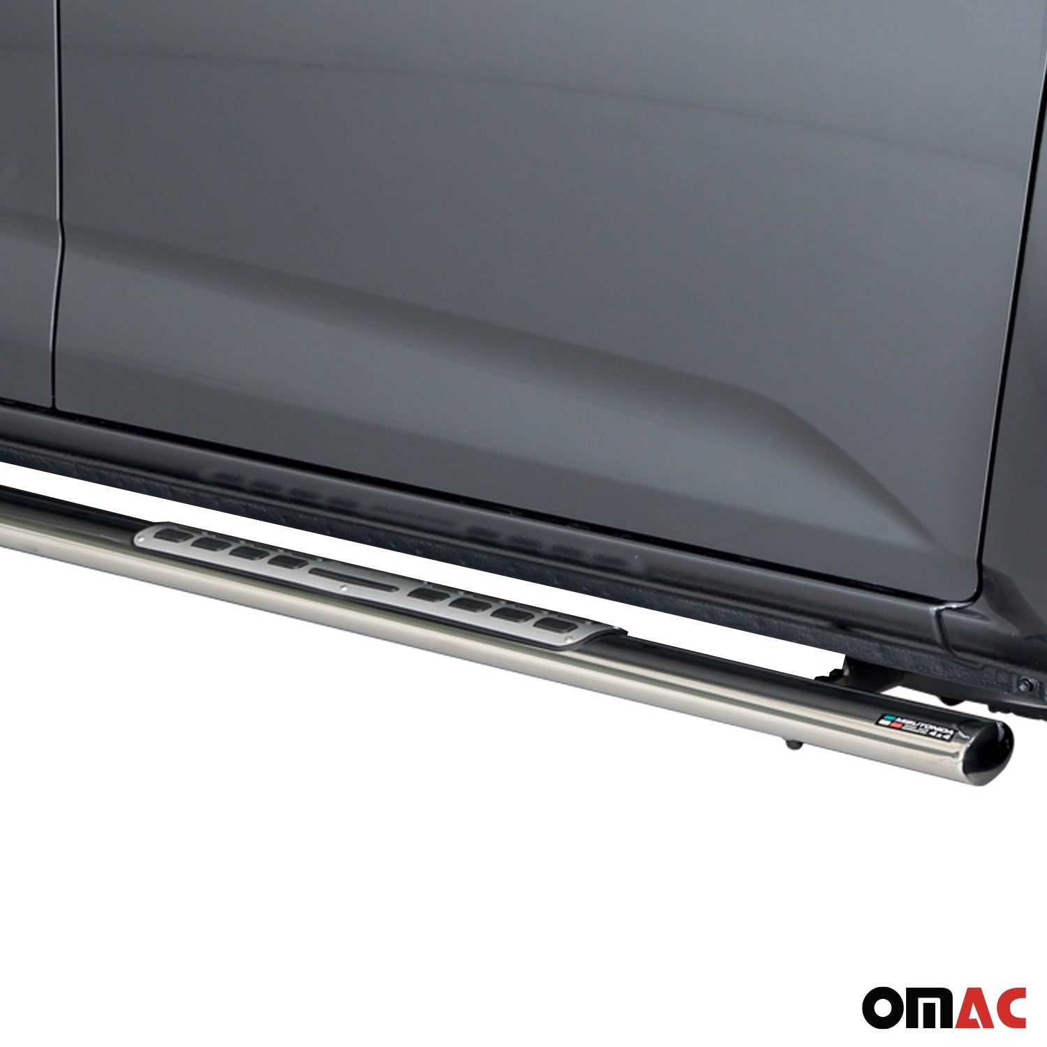 Marchepieds Latéraux pour Isuzu D-Max Double Cab 2019-2026 Acier Inoxy Argent