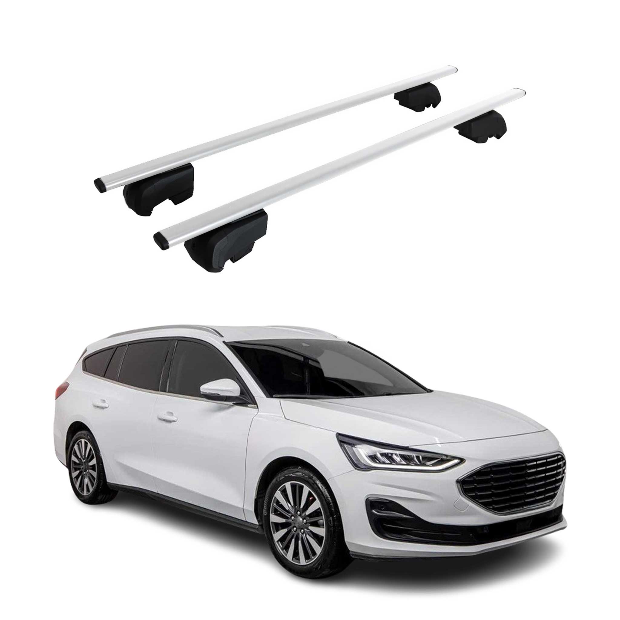 Barres de toit Transversales pour Ford Focus Turnier 2018-2025 ABE