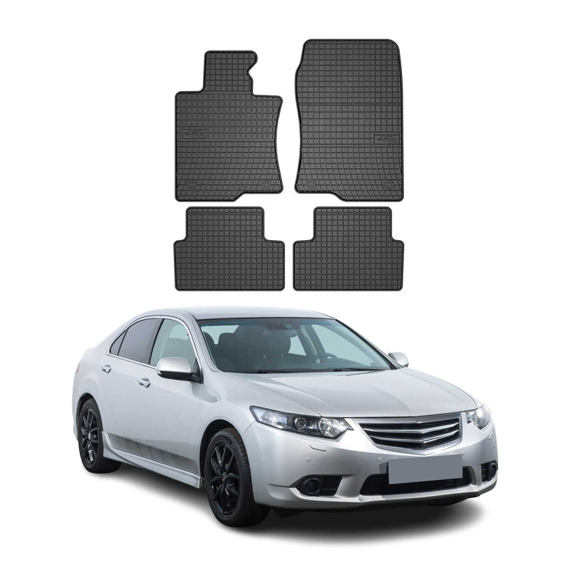 Tapis de Sol pour Honda Accord 2008-2015 Caoutchouc Noir