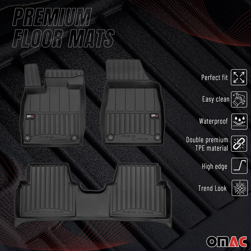 Tapis de Sol pour VW ID.3 2019-2022 TPE Noir