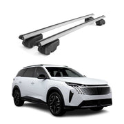 Barres de toit Transversales pour Peugeot 5008 III 2024-2026 Aluminium Gris 2Pcs